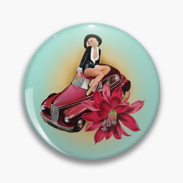 Item preview, Pin-up Girl and Vintage Car designed and sold by PandaGraph.