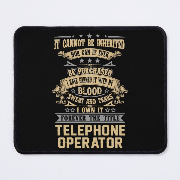Item preview, Telephone Operator T Shirt - Forever The Title Job Gift Item Tee designed and sold by celiagomez456.