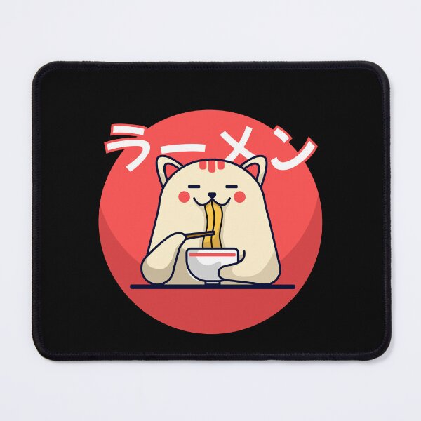 Item preview, Cute cat eating ramen designed and sold by faizdorpy.