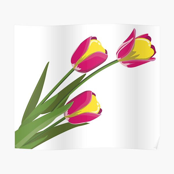 Pósters: Jard%c3%adn De Flores Amor Tulipanes | Redbubble