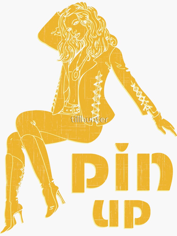 Beautiful Pin Up Girl Sticker For Sale By Tillhunter Redbubble 6831