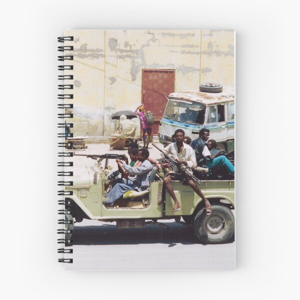 Item preview, A technical in Mogadishu at the time of the UNOSOM mission (1992 or 1993) designed and sold by VintageSomalia.