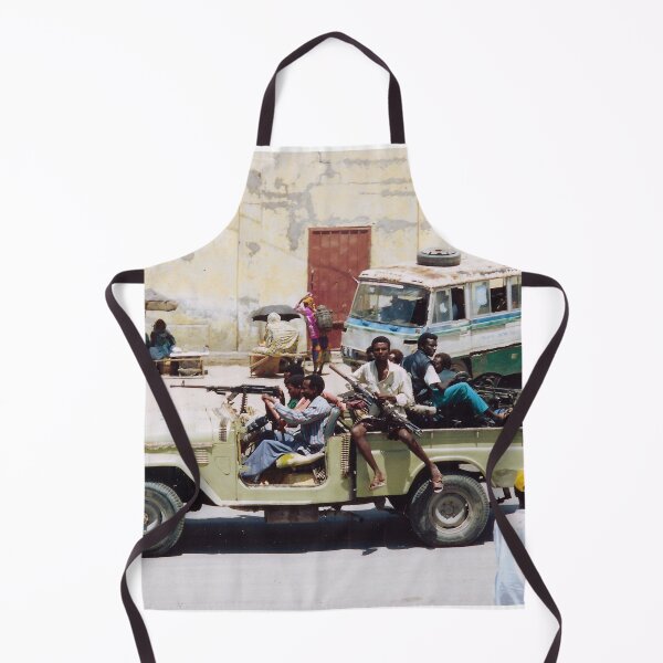 Item preview, A technical in Mogadishu at the time of the UNOSOM mission (1992 or 1993) designed and sold by VintageSomalia.