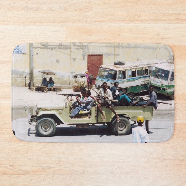 Item preview, A technical in Mogadishu at the time of the UNOSOM mission (1992 or 1993) designed and sold by VintageSomalia.