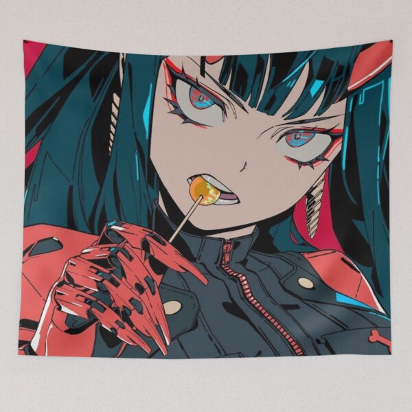 Item preview, Cyber demon with lollipop || Anime girl designed and sold by AszaAri.