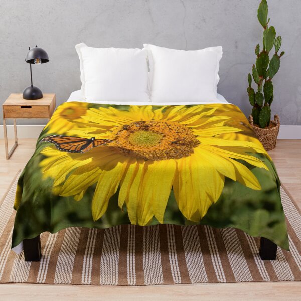 Item preview, Sunflower with Bees and Butterfly designed and sold by Rainbow Farm Photography.