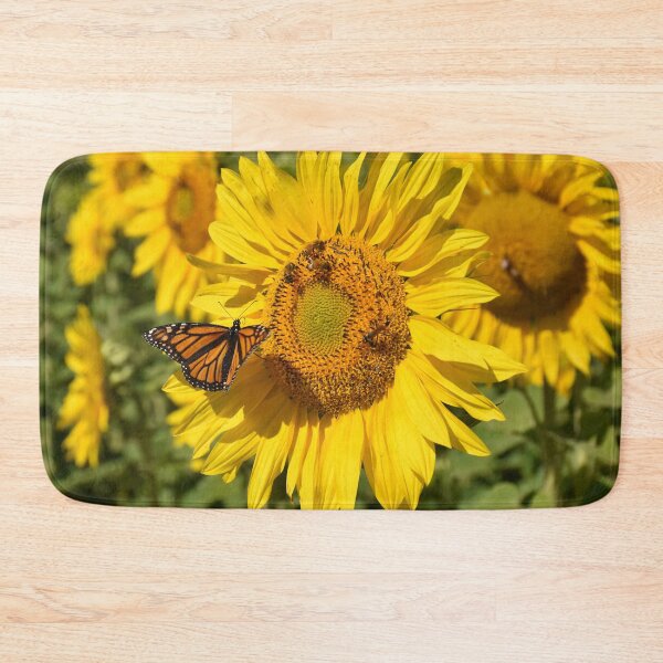 Item preview, Sunflower with Bees and Butterfly designed and sold by Rainbow Farm Photography.