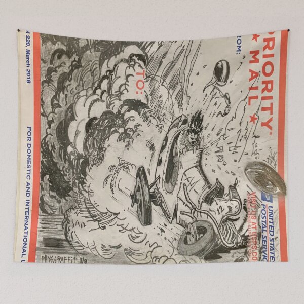 Item preview, Johnny Comet Frazetta Tribute designed and sold by PhysGraffiti.