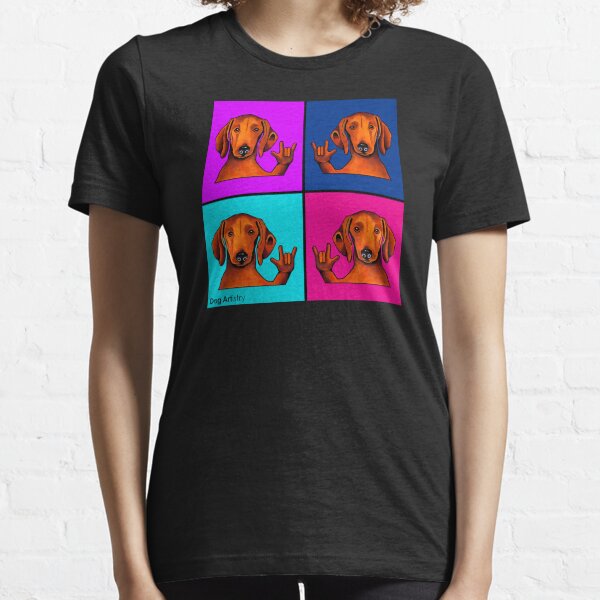 Dachshund Love Sign Design Essential T-Shirt