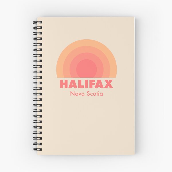 Artikelvorschau, Halifax Nova Scotia Retro Rainbow Badge Orange entworfen und verkauft von modeoftravel.
