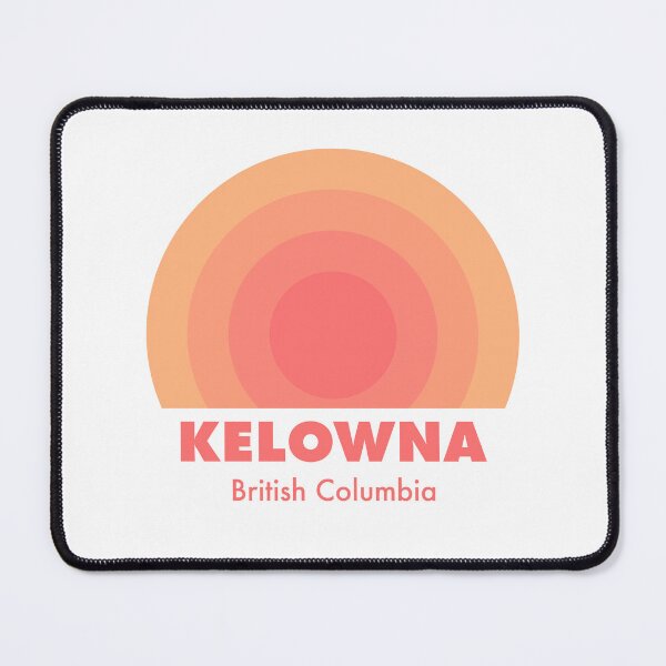 Item preview, Kelowna British Columbia Retro Rainbow Badge Orange designed and sold by modeoftravel.
