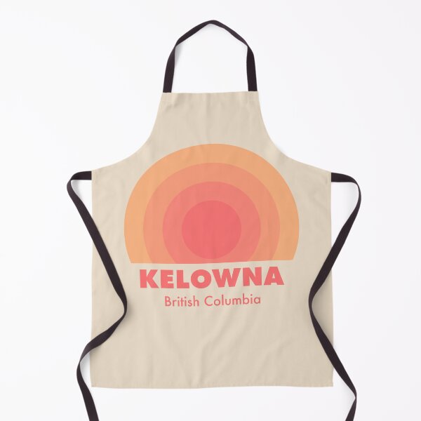 Item preview, Kelowna British Columbia Retro Rainbow Badge Orange designed and sold by modeoftravel.