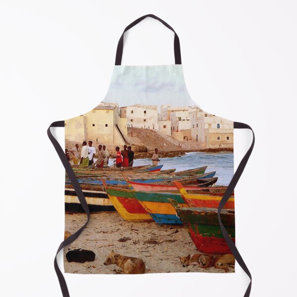 Item preview, Boats on the beach in Merca, Somalia designed and sold by VintageSomalia.