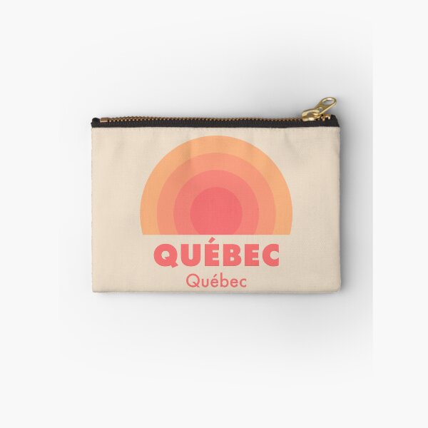 Item preview, Quebec Quebec Retro Rainbow Badge Orange designed and sold by modeoftravel.