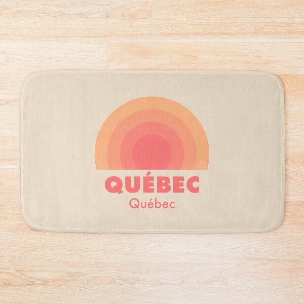 Item preview, Quebec Quebec Retro Rainbow Badge Orange designed and sold by modeoftravel.