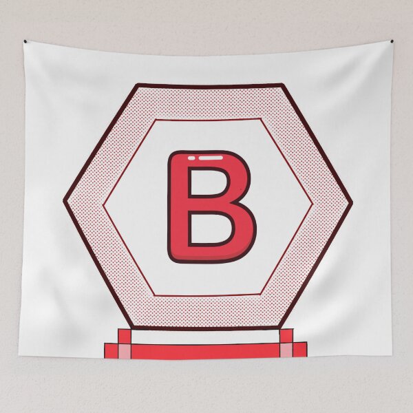 Item preview, Initial B polygon designed and sold by AnasQureshi.