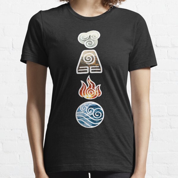 Avatar the Last Airbender Element Symbols Essential T-Shirt