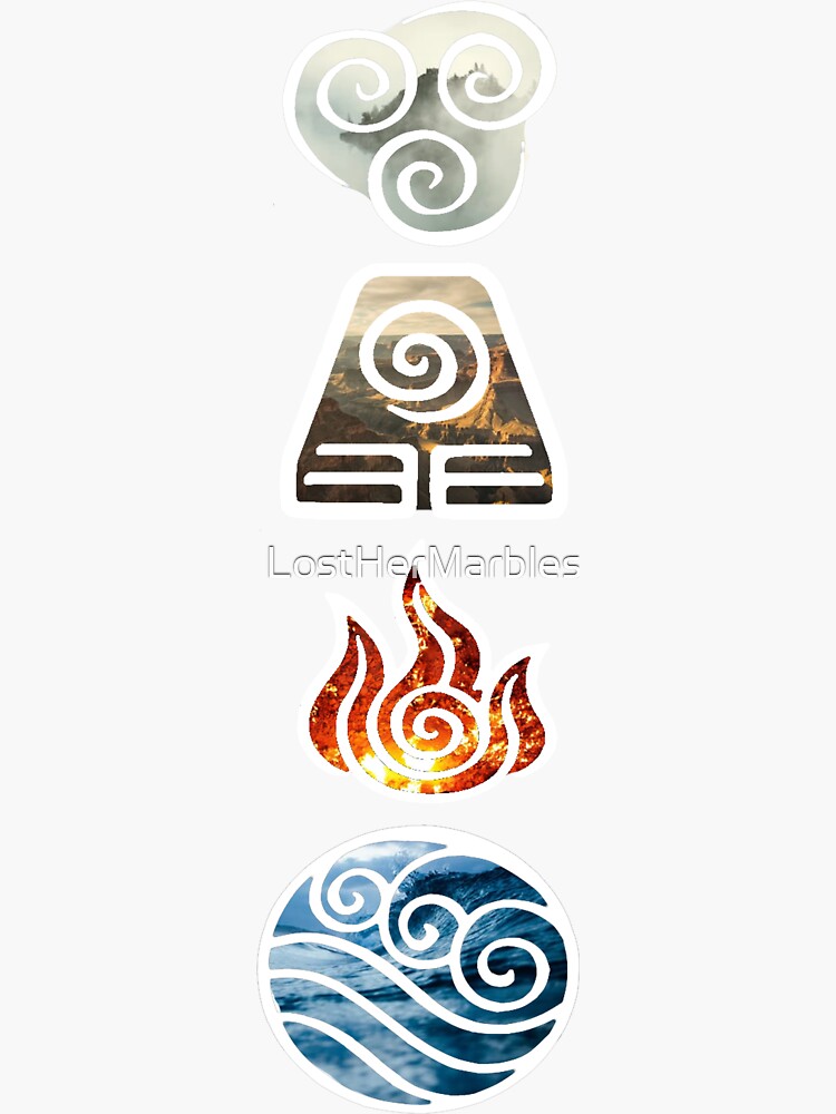Avatar Stickers for Sale  Element symbols, The last airbender, Avatar the last  airbender art