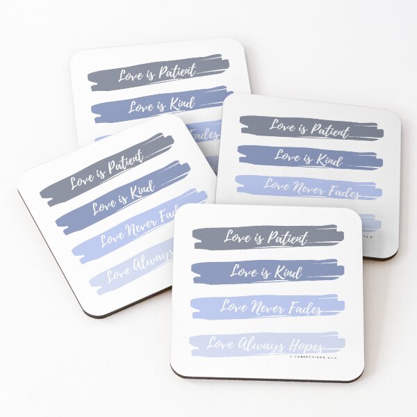 Item preview, Blue Love is Patient, Love is Kind  designed and sold by KBMeyer.