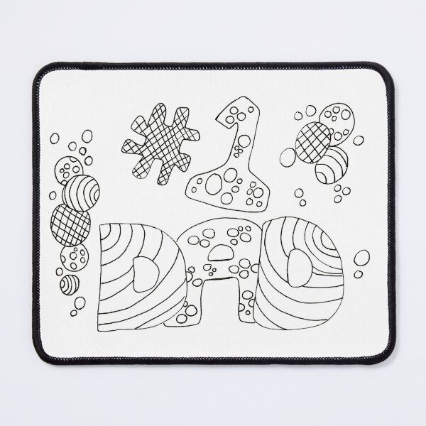 Item preview, # Number 1 Dad Hand Drawn Doodle Paint Colour Color Your Own designed and sold by H3designs.