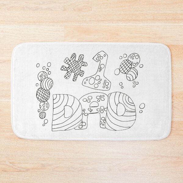 Item preview, # Number 1 Dad Hand Drawn Doodle Paint Colour Color Your Own designed and sold by H3designs.