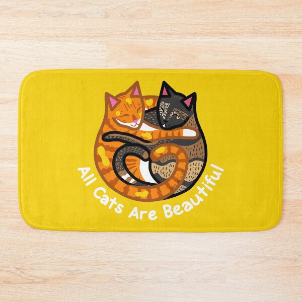 Item preview, All Cats Are Beautiful - Jorts and Jean - white text - JesseIrwinArt designed and sold by JesseIrwinArt.