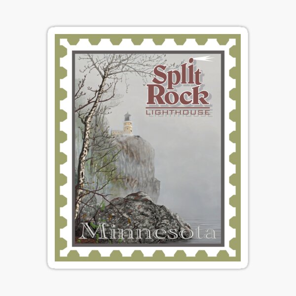 Split Rock Lighthouse Stamp Sticker