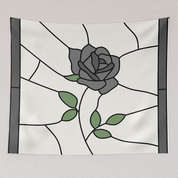 Item preview, Stained Glass Rose (Black) designed and sold by nklange240.