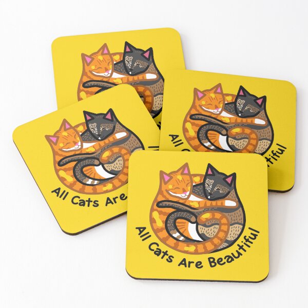 Item preview, All Cats Are Beautiful - Jorts and Jean - black text - JesseIrwinArt designed and sold by JesseIrwinArt.