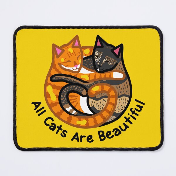 Item preview, All Cats Are Beautiful - Jorts and Jean - black text - JesseIrwinArt designed and sold by JesseIrwinArt.