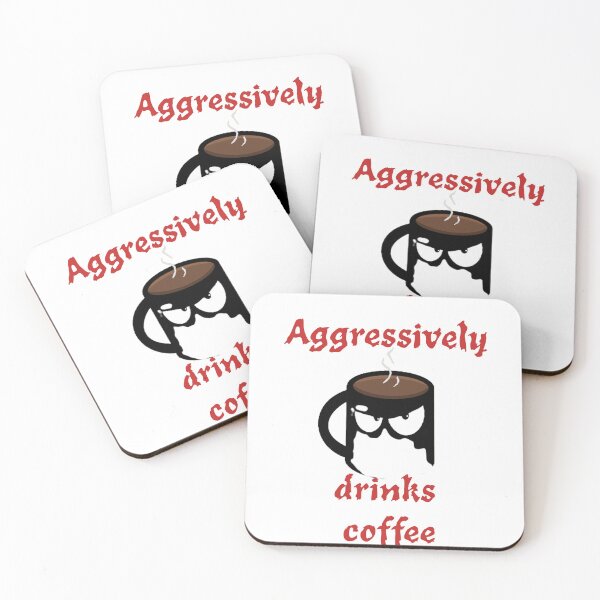 Item preview, aggressively drinks coffee, Best Friend Gift designed and sold by Farid1Shop.