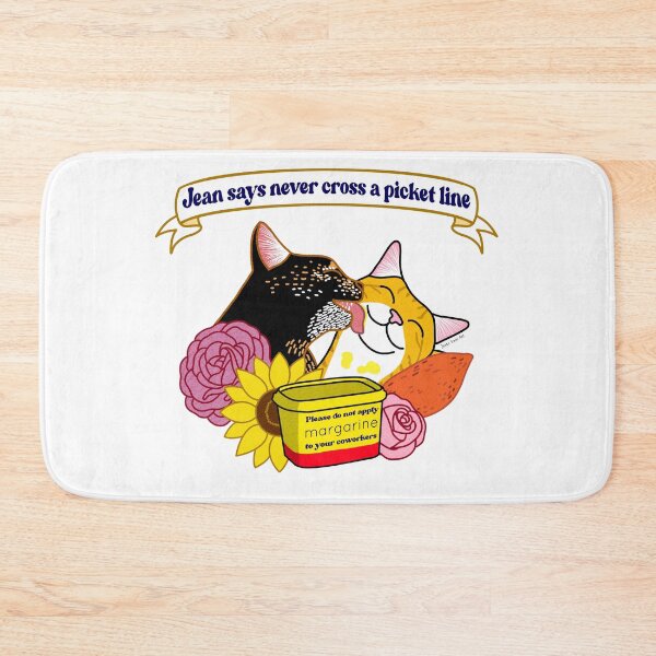 Item preview, Jean says never cross a picket line (by Jesse Irwin Art) designed and sold by JesseIrwinArt.