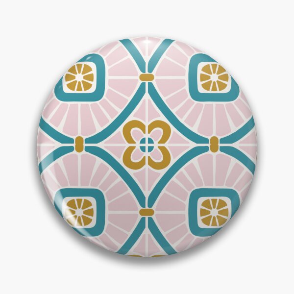 Item preview, Moroccan tiles - rich green, pink and gold designed and sold by Chelsea Jay.