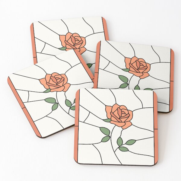 Item preview, Stained Glass Rose (Orange) designed and sold by nklange240.