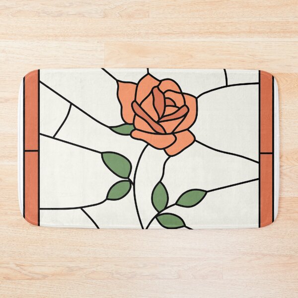Item preview, Stained Glass Rose (Orange) designed and sold by nklange240.