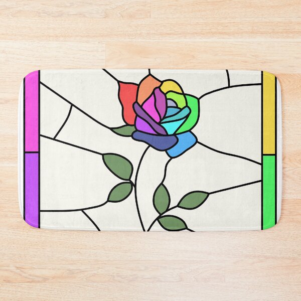 Item preview, Stained Glass Rose (Rainbow) designed and sold by nklange240.