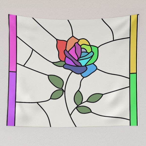 Item preview, Stained Glass Rose (Rainbow) designed and sold by nklange240.