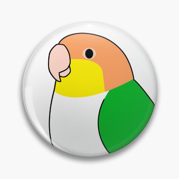 Item preview, White-bellied caique parrot cartoon drawing designed and sold by lifewithbirds.