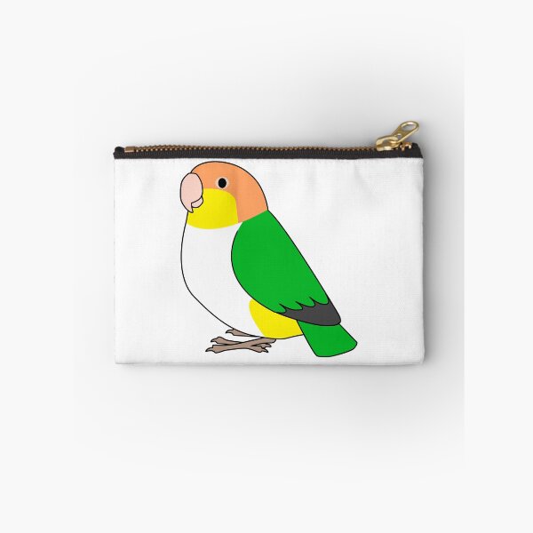 Item preview, White-bellied caique parrot cartoon drawing designed and sold by lifewithbirds.