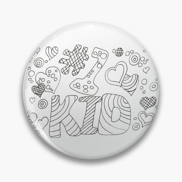 Item preview, # Number 1 Kid Hand Drawn Doodle Paint Colour Color Your Own designed and sold by H3designs.