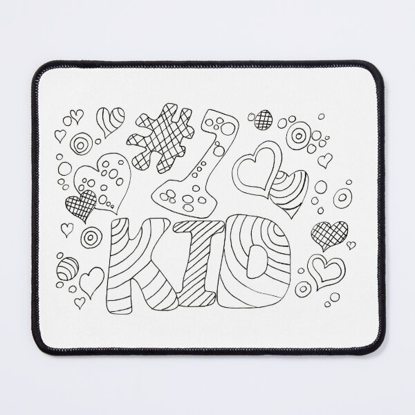 Item preview, # Number 1 Kid Hand Drawn Doodle Paint Colour Color Your Own designed and sold by H3designs.