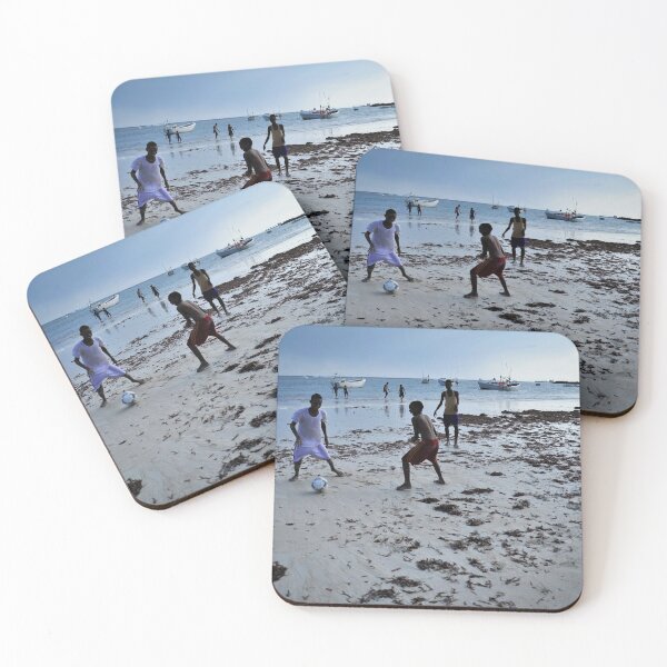 Item preview, Children play soccer on Lido beach in Mogadishu designed and sold by VintageSomalia.