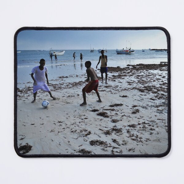 Item preview, Children play soccer on Lido beach in Mogadishu designed and sold by VintageSomalia.