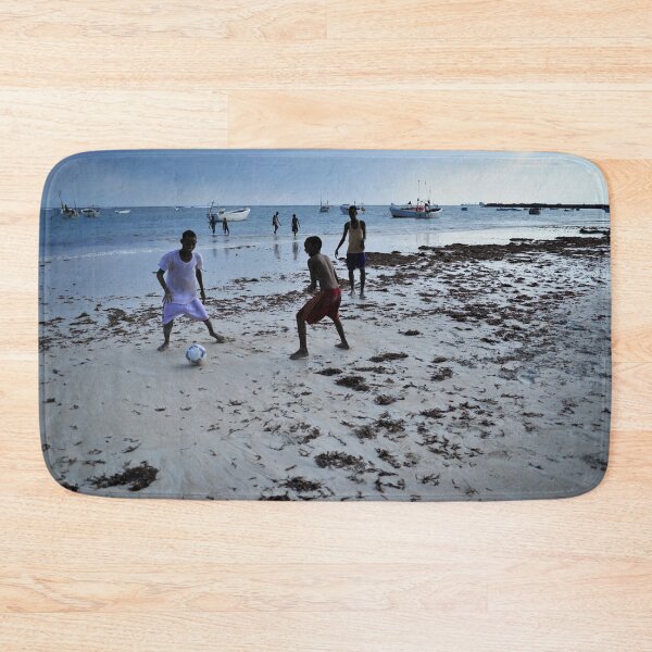 Item preview, Children play soccer on Lido beach in Mogadishu designed and sold by VintageSomalia.