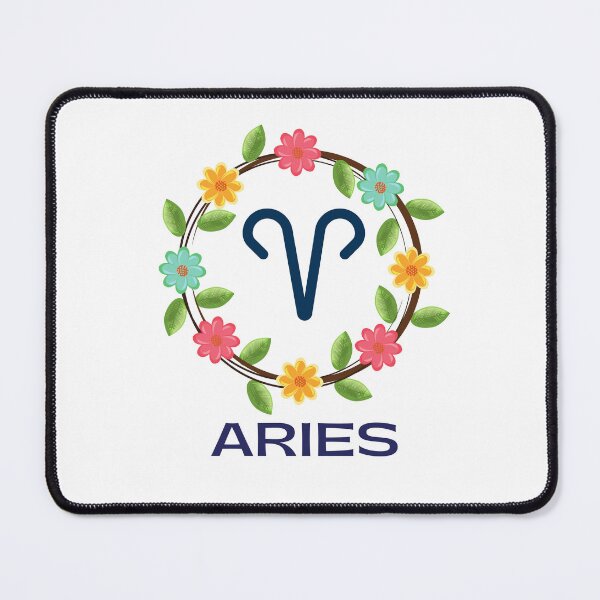 Item preview, Floral Aries Zodiac Sign designed and sold by Hellofriendco.