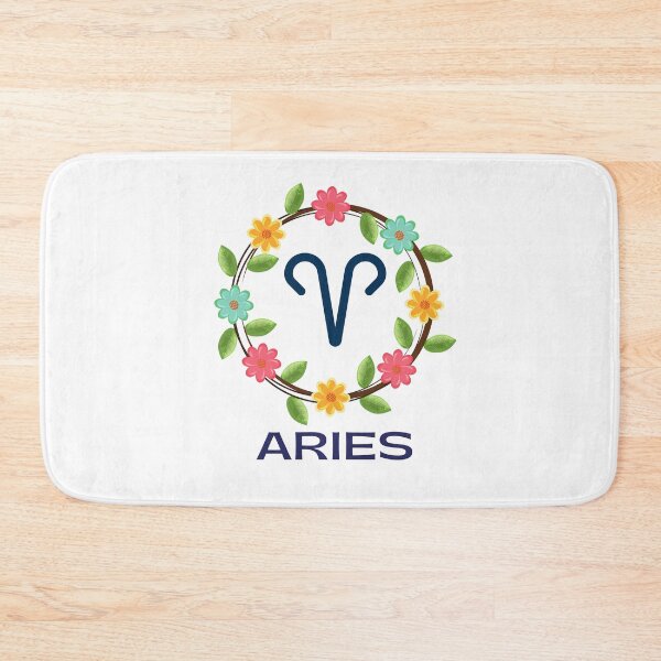 Item preview, Floral Aries Zodiac Sign designed and sold by Hellofriendco.