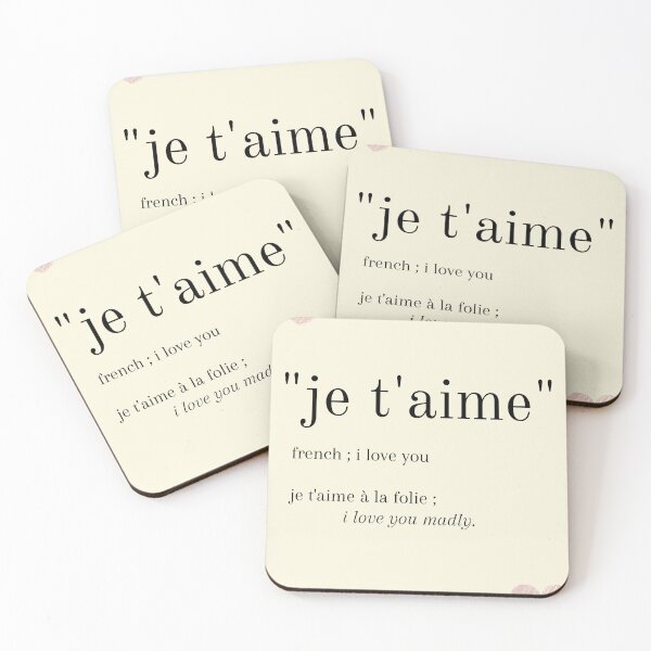 Item preview, je t'aime - i love you design designed and sold by janishataneja.