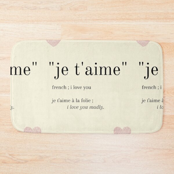 Item preview, je t'aime - i love you design designed and sold by janishataneja.