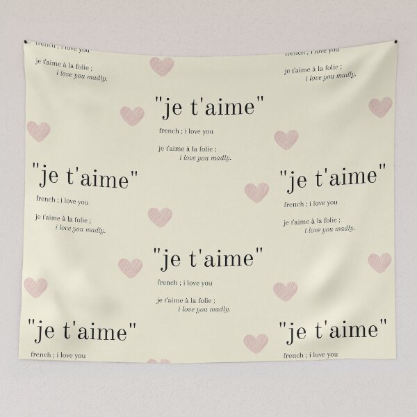 Item preview, je t'aime - i love you design designed and sold by janishataneja.