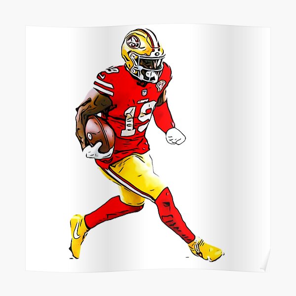 : Deebo Samuel Poster 07 Wall Art Canvas Print Poster Home  Bathroom Bedroom Office Living Room Decor Canvas Poster  Frame：24x36inch(60x90cm): Posters & Prints